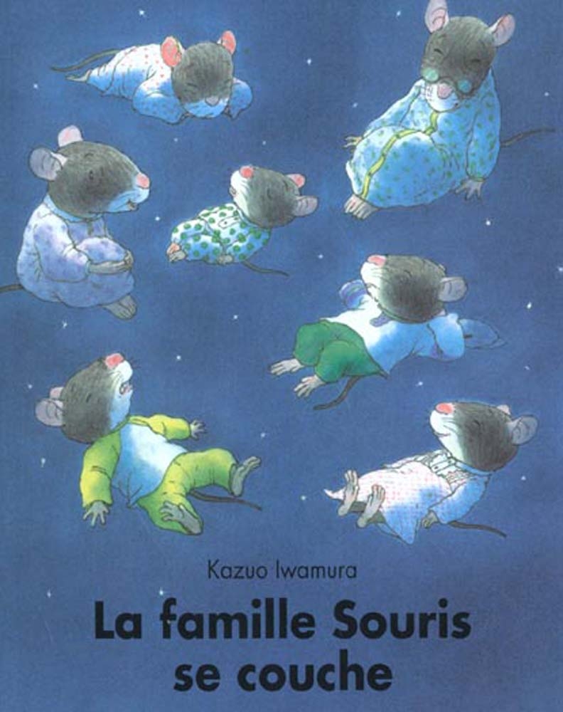 lutin poche - la famille souris se couche