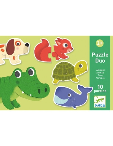 puzzle duo animaux 10 puzzles