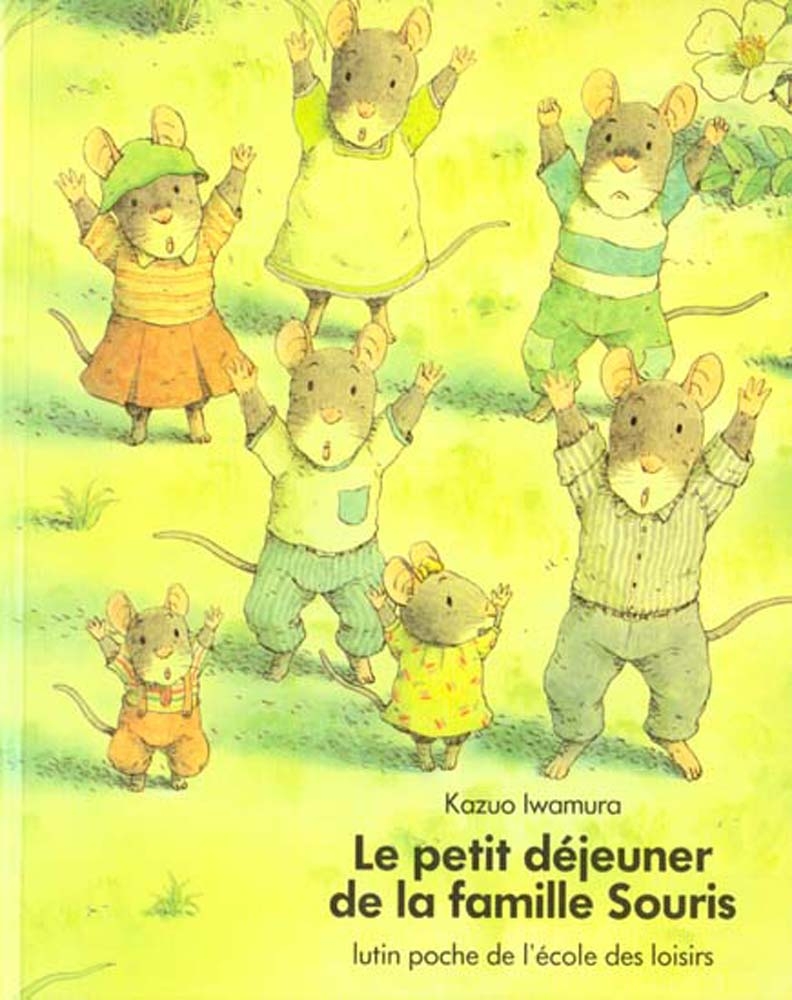 lutin poche - le petit dejeuner de la famille souris