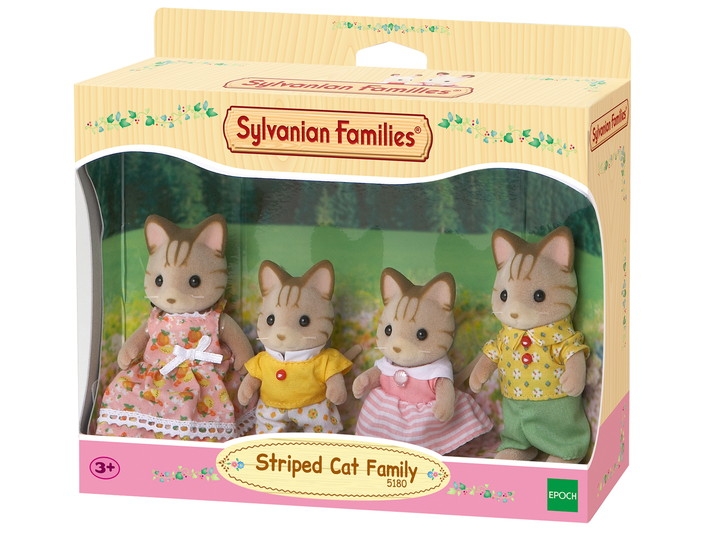 sylvanian - famille chat tigre