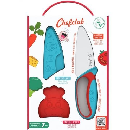 Couteau du chef kids bleu rouge chefclub