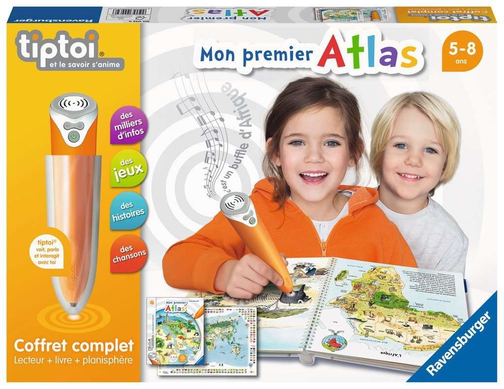 tiptoi - coffret mon premier atlas