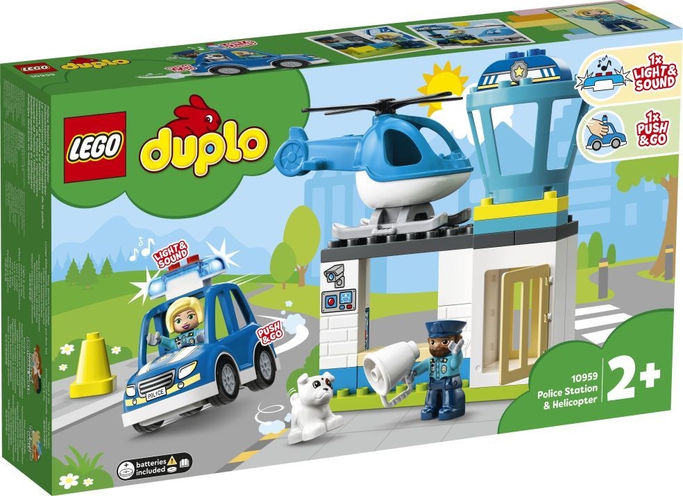 Duplo - le commissariat et l'helicoptere de le police