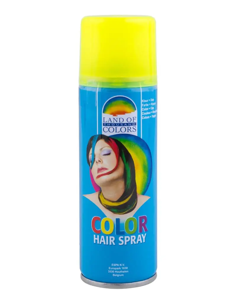 Spray cheveux jaune