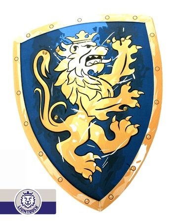 Bouclier roi lion bleu