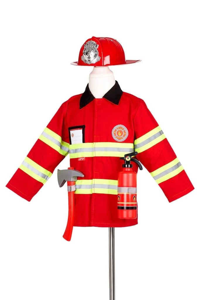 Déguisement de pompier + accessoires 4-7 ans