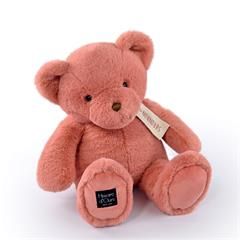 Peluche ours 40cm -rose praline