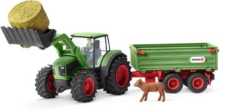 Farm world - tracteur avec remorque