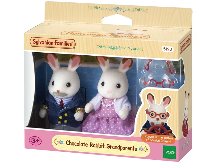 sylvanian - grand parents lapins chocolat