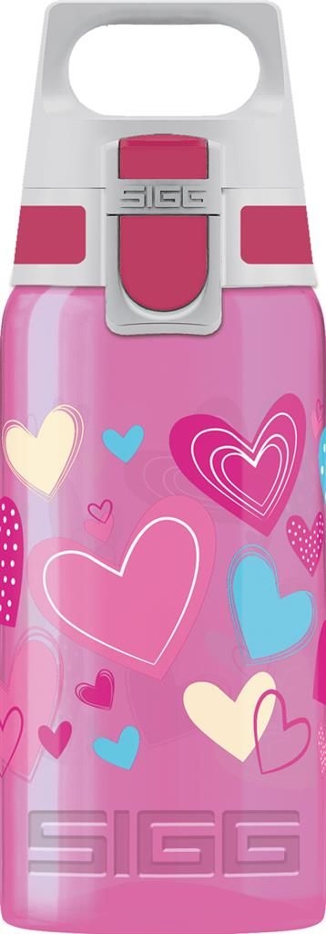 sigg - gourde plastique 0.5l coeurs