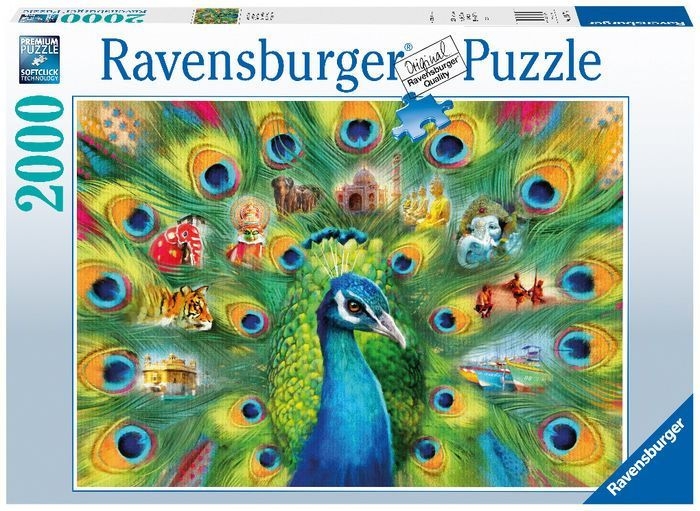 puzzle 2000 pcs - le pays du paon