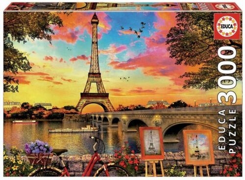 puzzle 3000p educa - coucher de soleil a paris