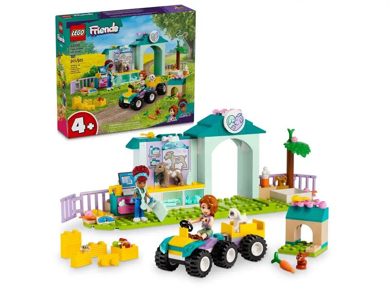 Lego friends - la clinique vétérinaire des animaux de la ferme