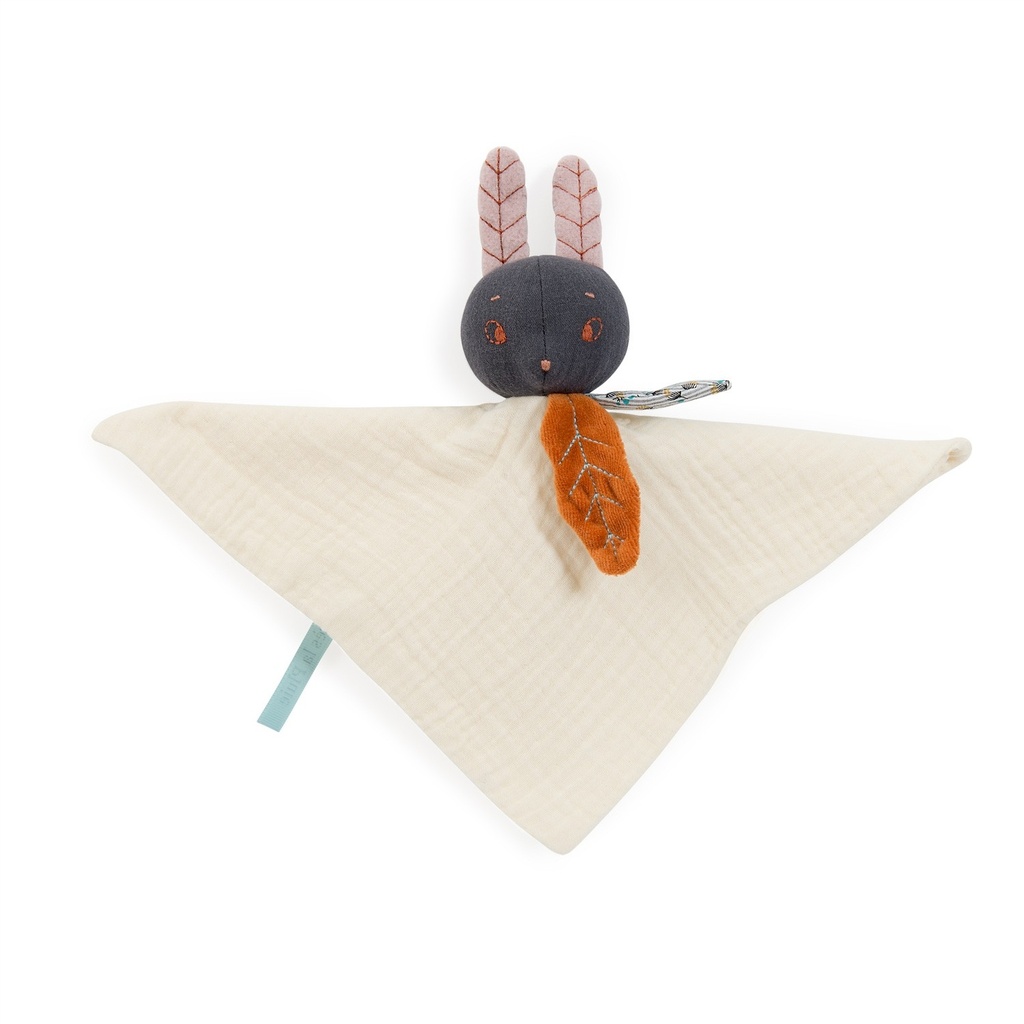 apres la pluie - doudou lapin creme