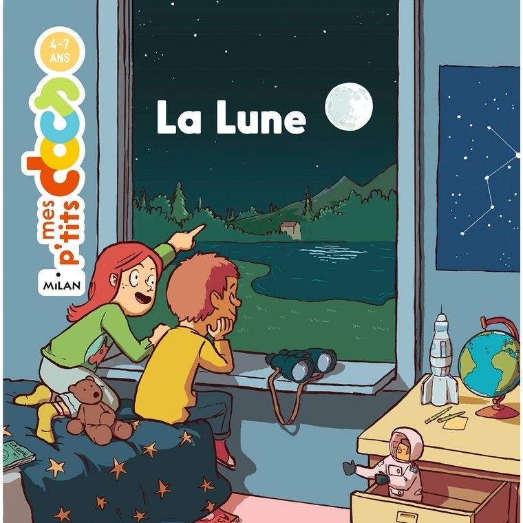 Edition Milan - Mes p'tits docs 4-7 ans : la lune