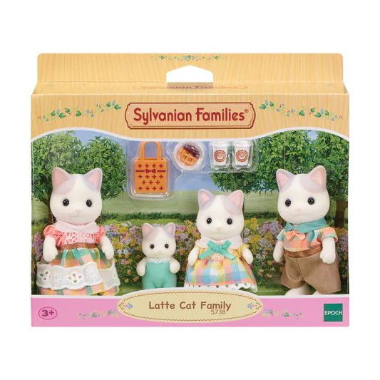 Sylvanian - la famille chat latté