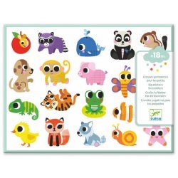 bricolages - grosses gommettes - bebe animaux