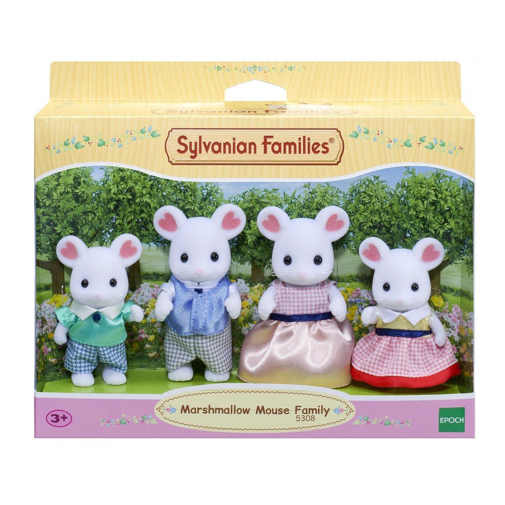 Sylvanian - famille souris marshmallow