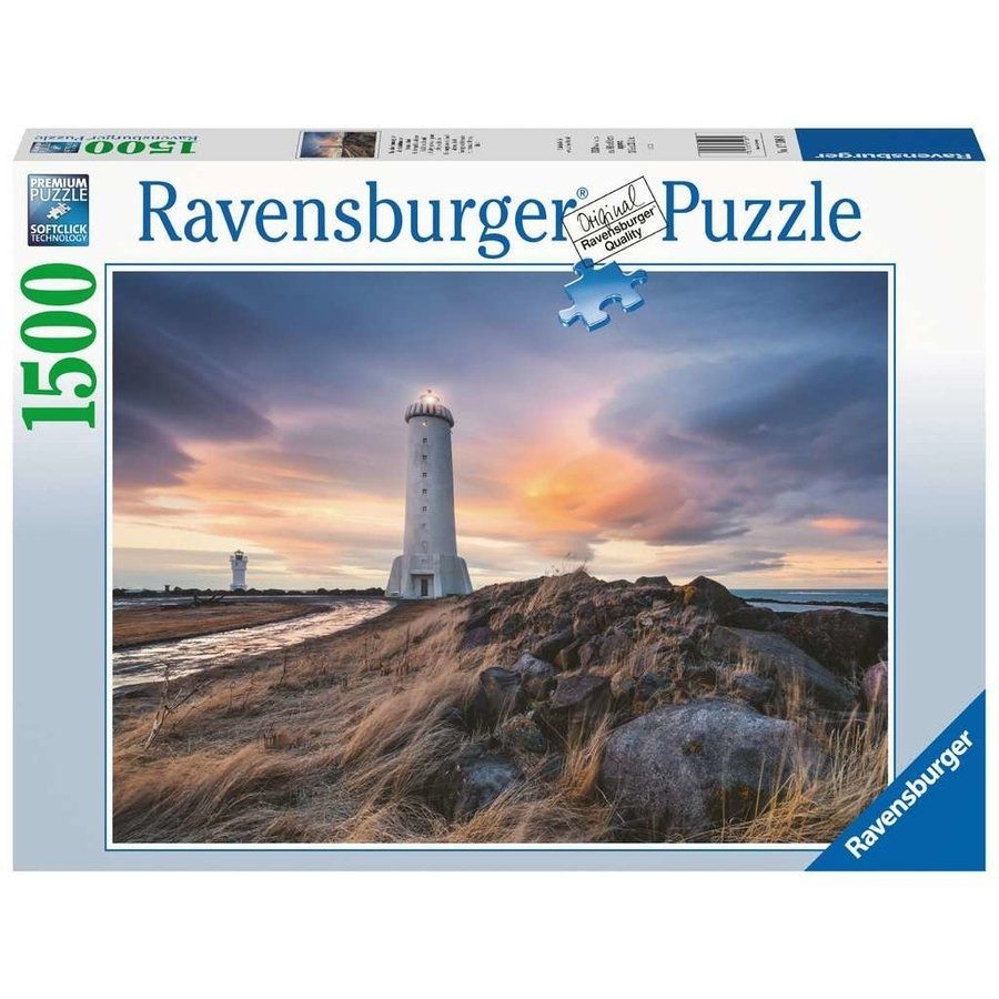 Puzzle 1500 pcs - le phare d'akranis Islande