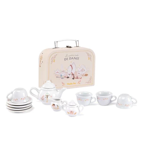 Valise dinette thé porcelaine- la petite école de danse