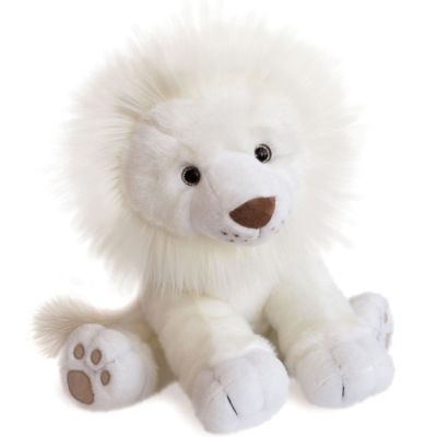 doudou lion des neiges 28cm