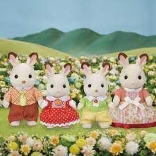 Sylvanian - famille lapin chocolat