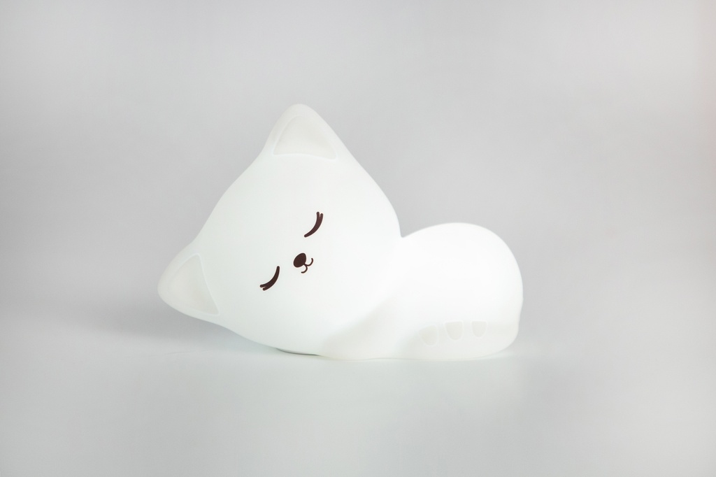 veilleuse little l - chat blanc