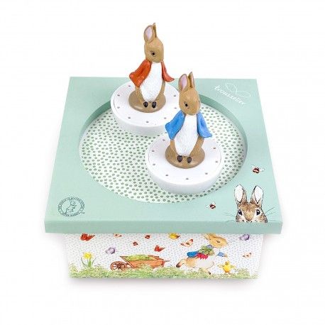 boite a musique - figurines magnetiques lapins