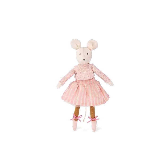 Poupee souris anna la petite ecole de danse - rose