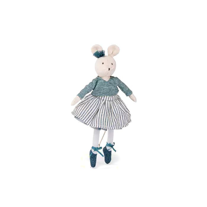 Poupee souris charlotte la petite ecole de danse -  bleue