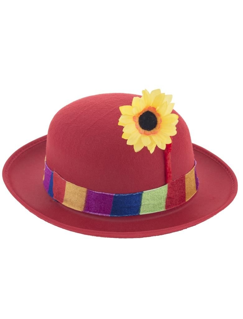 Chapeau clown avec fleur