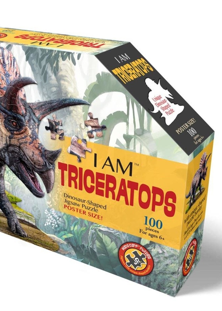 i am puzzle 100 pieces - triceratops