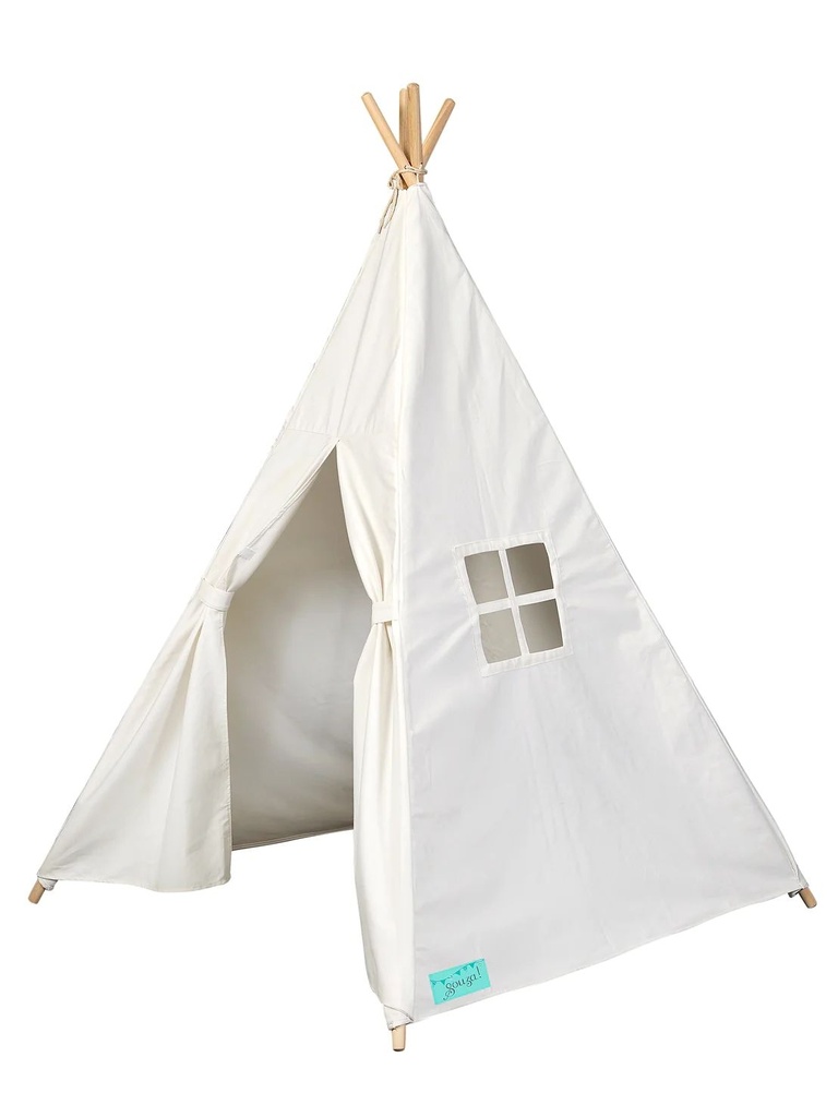 tipi tente en toile blanc