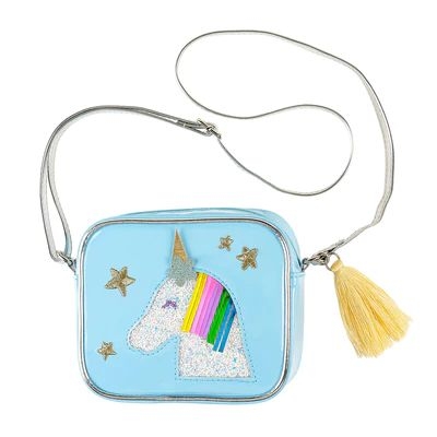 Sac à bandoulière licorne bleu