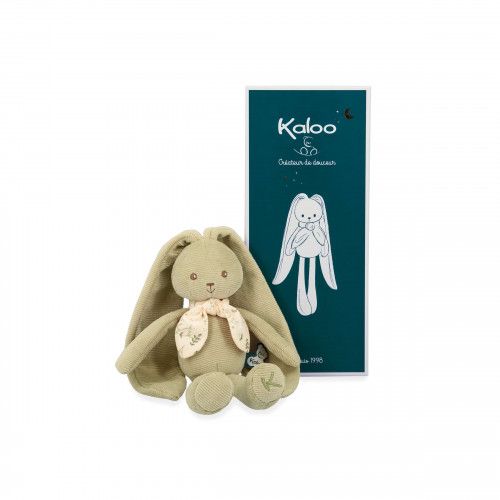 Petit lapin vert 25cm