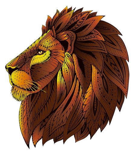 Rainbowooden puzzles - lion