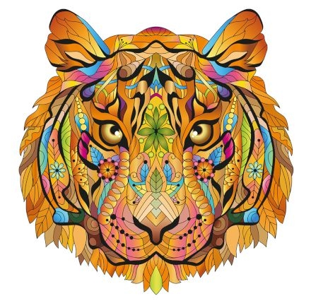 Rainbowooden puzzles - tigre