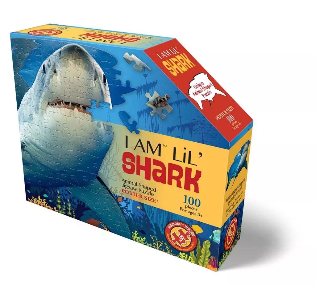 i am lil' puzzle jr 100 pcs - requin