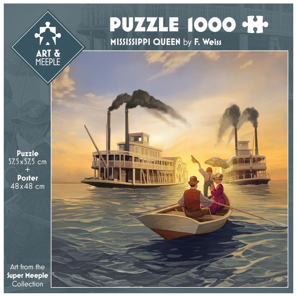 Puzzle 1000pcs - art&meeple- mississippi queen