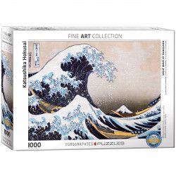 Puzzle 1000 pcs - Hokusai - La grande vague de Kawanaga