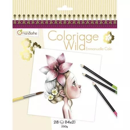 avenue mandarine - carnet de coloriage wild