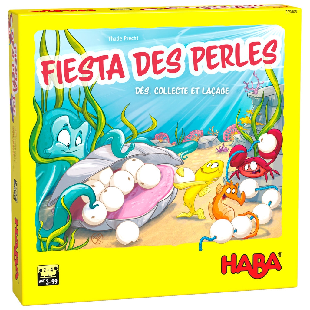 fiesta des perles - dés,collecte et lacage