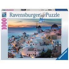 Puzzle 1000 pces - Soirée a santorin