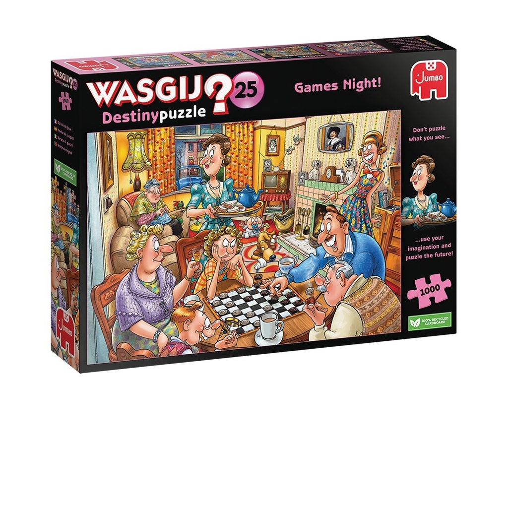 Puzzle Wasgij #25 1000 pcs- soiree de jeux !