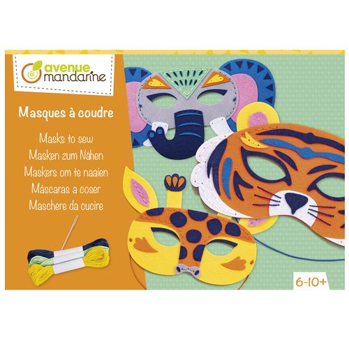 Masque à coudre - animaux de la savane