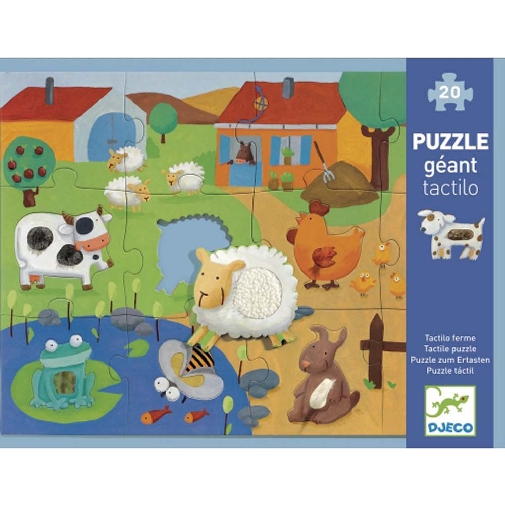 puzzle geant 12+8 pcs - tactiloferme