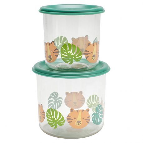 Good lunch snack - set de 2 boites a snack tigre L