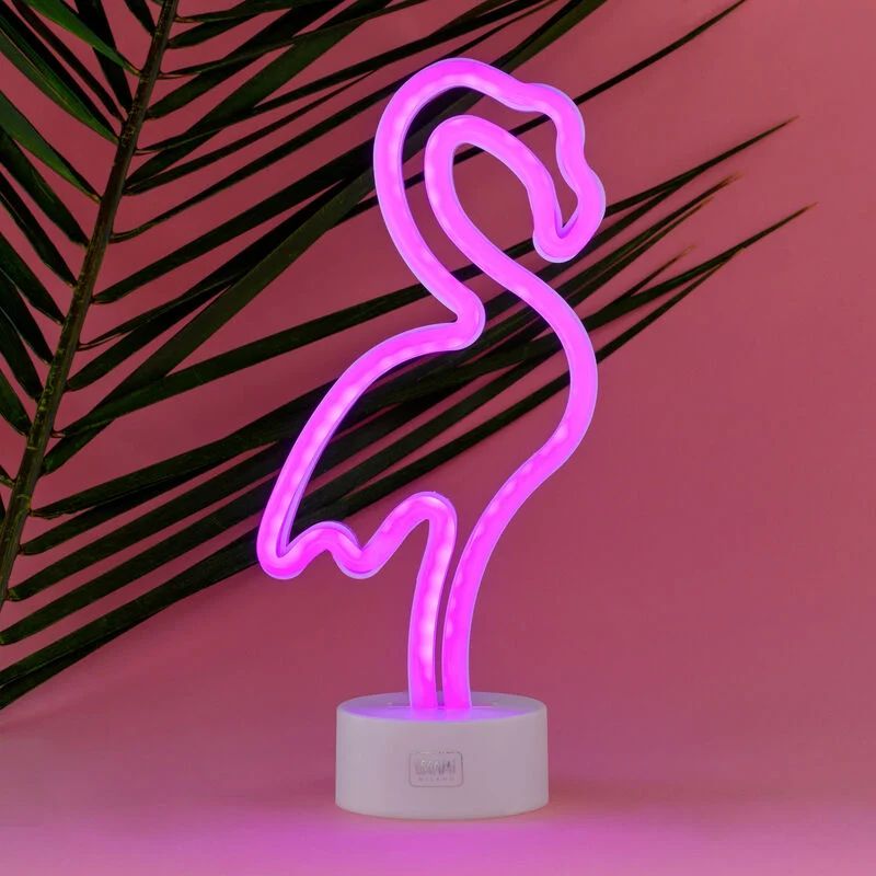 Lampe led à effet néon - It's a sign - Flamand rose