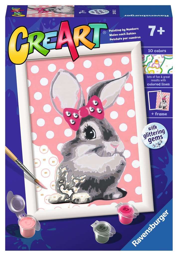 Créart lapin à paillettes