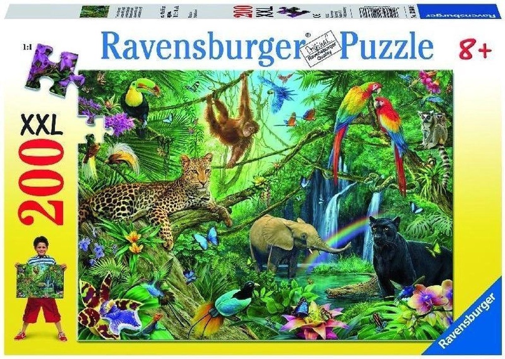 Puzzle 200pcs XXL - Animaux de la jungle